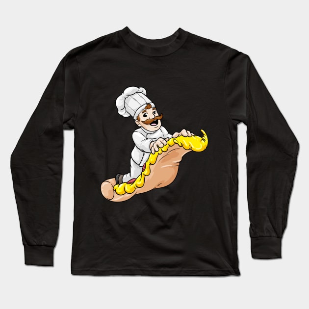 Pizza maker Pizza with Cheese Long Sleeve T-Shirt by Markus Schnabel